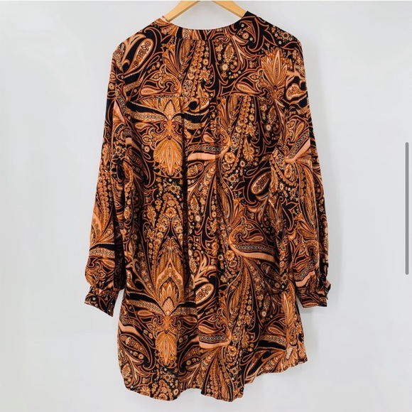 H&M Paisley Print Dress - Brown and Black - Picture 5 of 11
